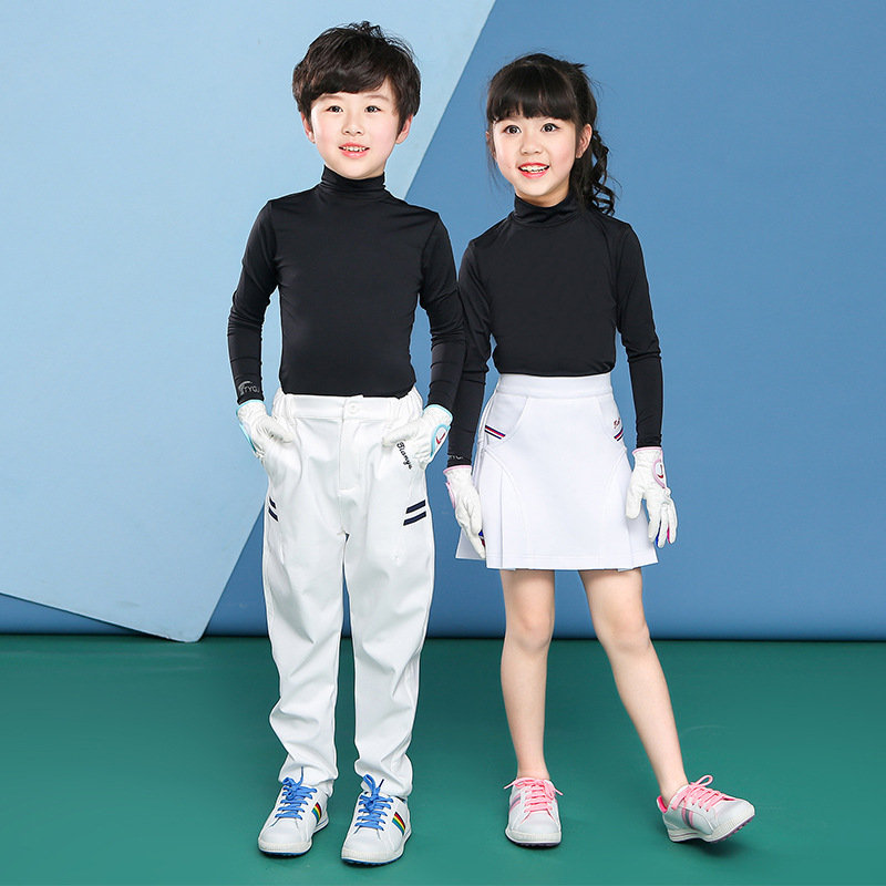 Picture of TTYGJ golf sunscreen base coat for boys and girls Ice Silk cool feeling clothes summer children's clothing Long Sleeve T sleeve