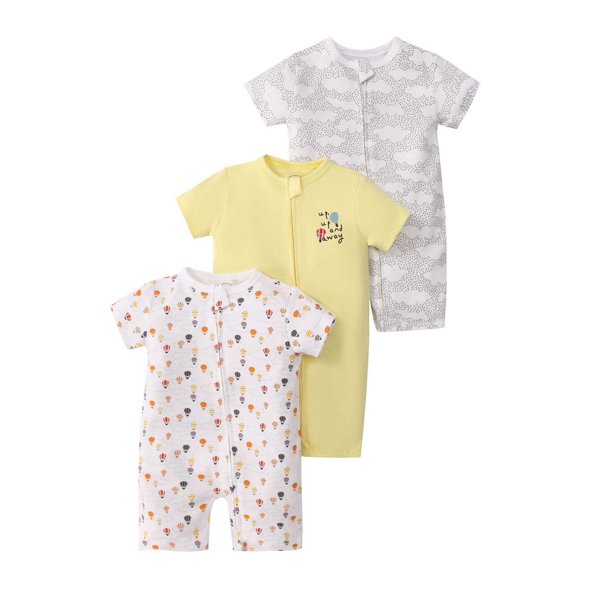 Picture of Foreign trade children's clothing summer baby jumpsuit short sleeve double zipper climbing clothing newborn baby gift box for cross-border