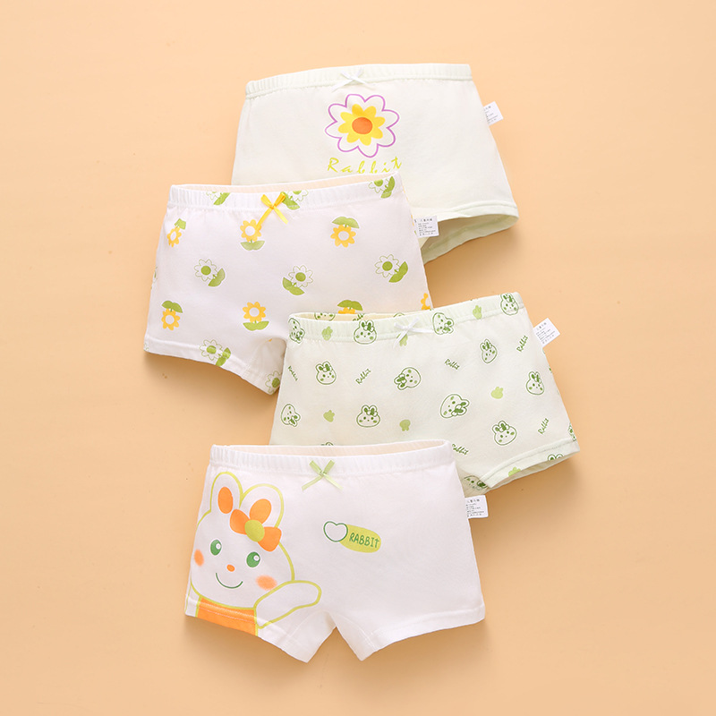 Picture of Children's underwear girls' fine shuttle cotton children's underwear boxers Primary School Baby children's underwear summer