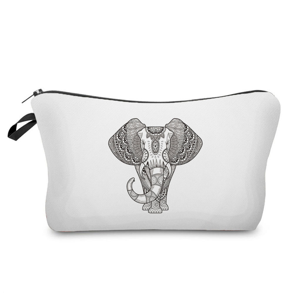 Picture of Factory Direct geometric printing cosmetic bag simple pattern wash bag portable travel cosmetics storage bag