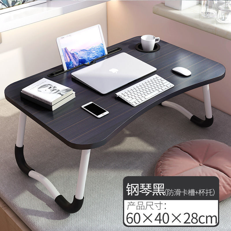 Picture of Bed Desk Computer Desk Dormitory Simple Folding Table Bedroom Simple Student Learning Small Table Lazy Writing Desk