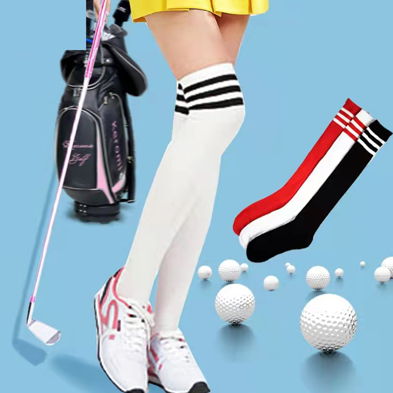 Picture of Golf Socks Cotton Over-the-Knee Stockings Sports Casual All-Match High Socks Training Badminton Football Socks