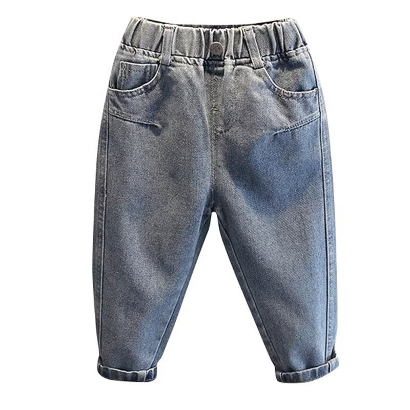 Picture of 2024 Jeans Boys New Loose Straight Gradient Wear-resistant Wide-leg Pants Spring Fashion All-match Trousers