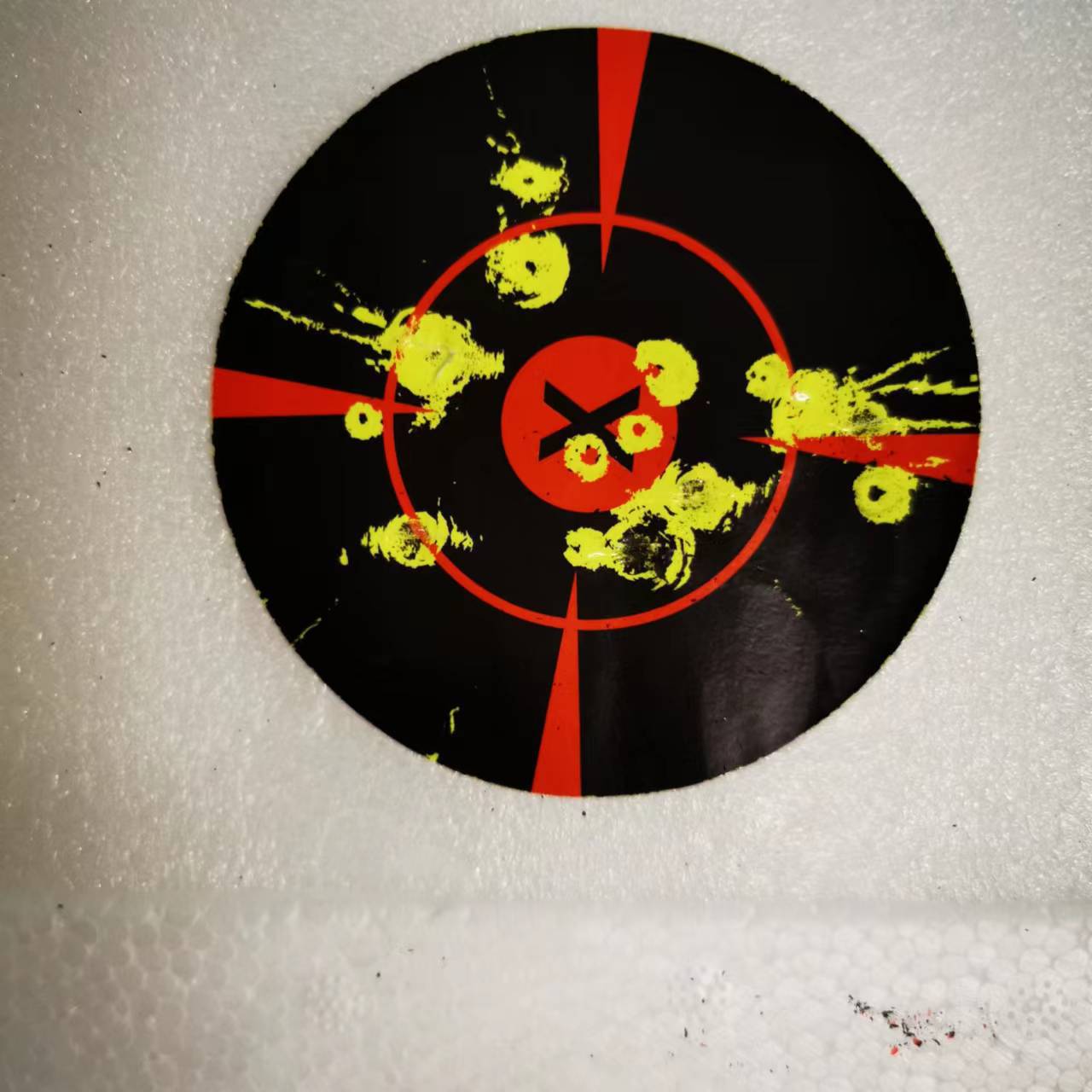 Picture of Ring-shaped arrow target paper self-adhesive shooting gun target paper practice round target sticker bow and arrow aiming splash target paper