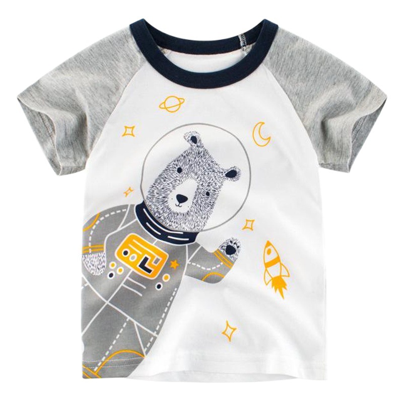 Ins Kidsren's Clothing New 2025 Summer Kidsren's Short-Sleeved T-Shirts Boys' Clothes Kidsren's Clothing Dropshipping