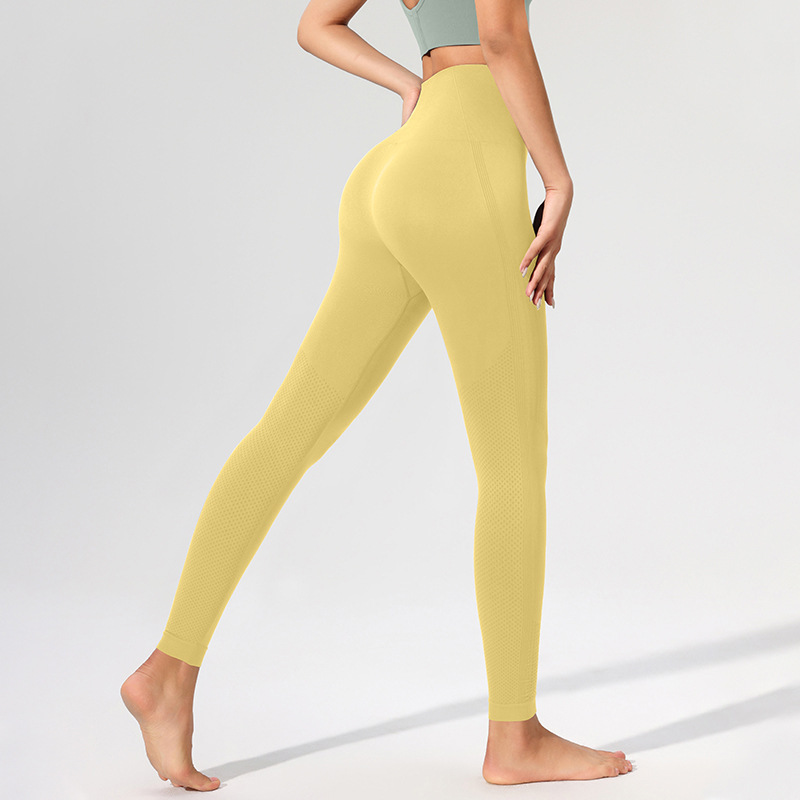 Picture of AMI MEDEA Peach Hip High Waist Yoga Pants Women's Stretch Tight Sports Running Sexy Fitness Pants