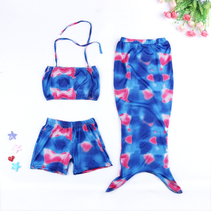 Picture of Foreign Trade European and American Girls' Mermaid Swimsuit Split Set Beautiful Fish Swimsuit Three-Piece Set Wholesale