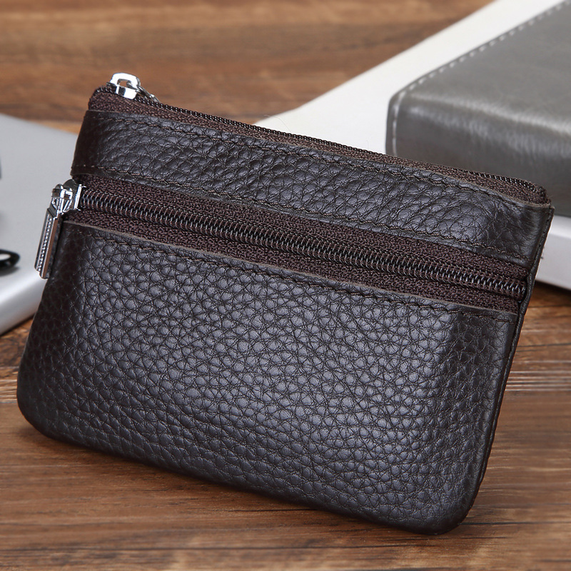 Picture of Factory direct real leather mini wallet Korean version of cute coin storage bag zipper coin purse can be distributed agent