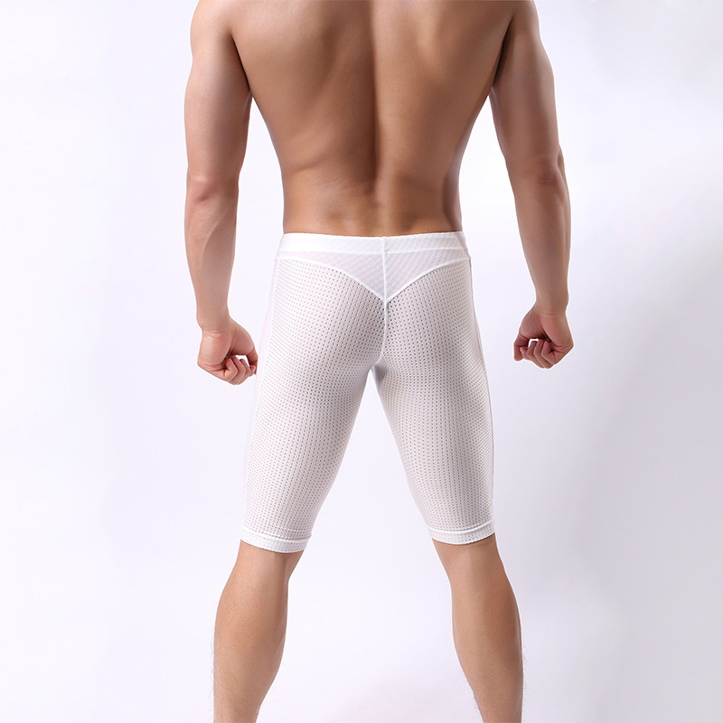 Picture of New Men's Fitness pants nylon net hole five points sports pants men's running cycling pants cross-border wholesale