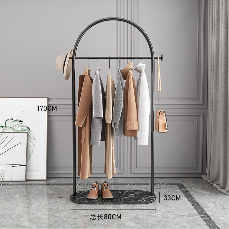 Picture of Nordic Light Luxury Coat Rack Floor Clothes Rack Home Clothes Rack Clothing Store Display Rack Bedroom Hanger Amazon Exclusive