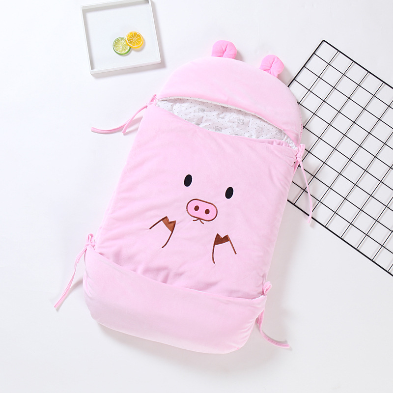 Picture of Aishimiao New Newborn Sleeping Bag Autumn and Winter Multi-functional Pure Cotton Baby Sleeping Bag Baby Happy Velvet Envelope Kick-proof Quilt