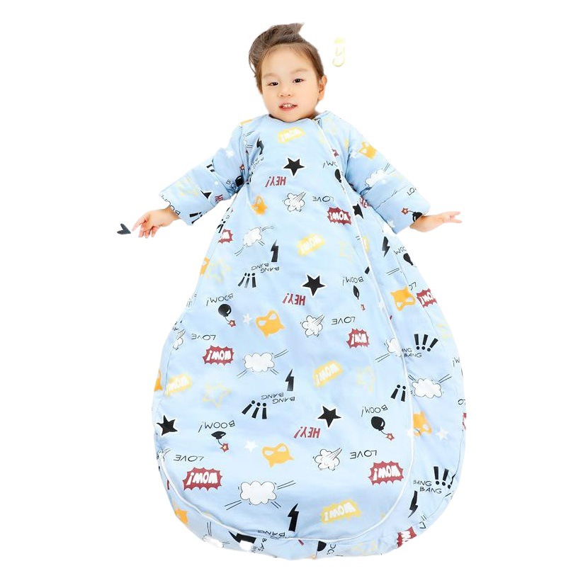 Baby Sleeping Bag Air-Conditioned Room Spring and Summer Thin Baby Anti-Kick Quilt Autumn and Winter Thickeneded Four-Season Universal One-Piece Drop Shipping
