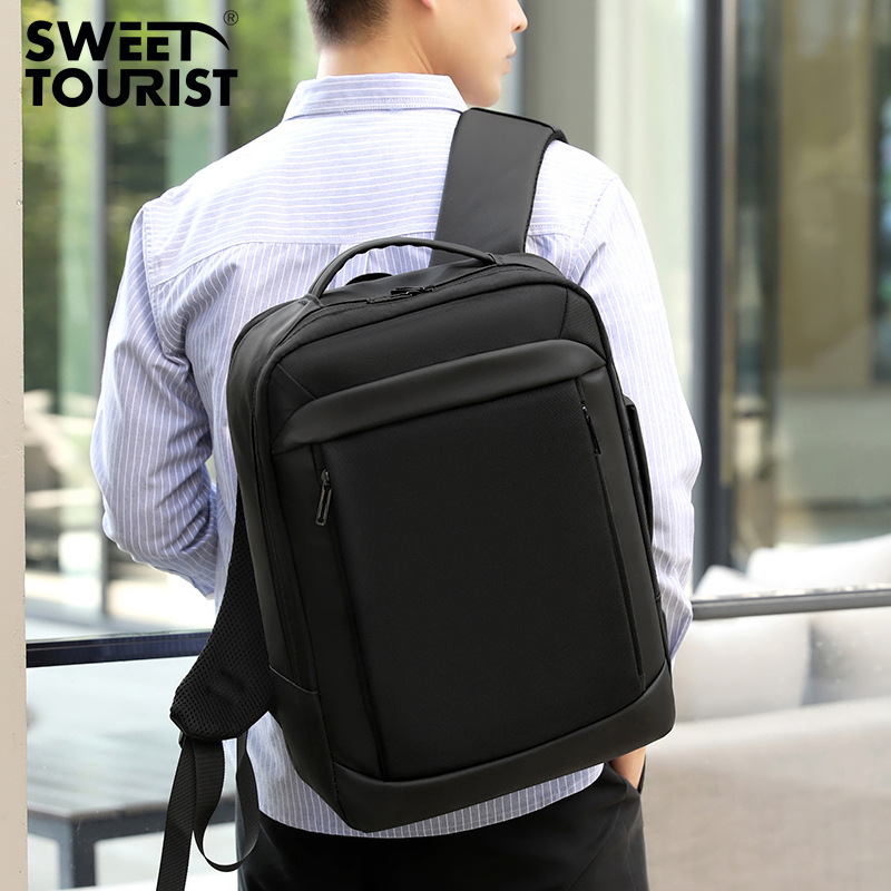 Picture of Backpack Men's Water-repellent 15.6-inch Computer Bag Lightweight Travel Backpack Casual Outdoor Women's Laptop Backpack