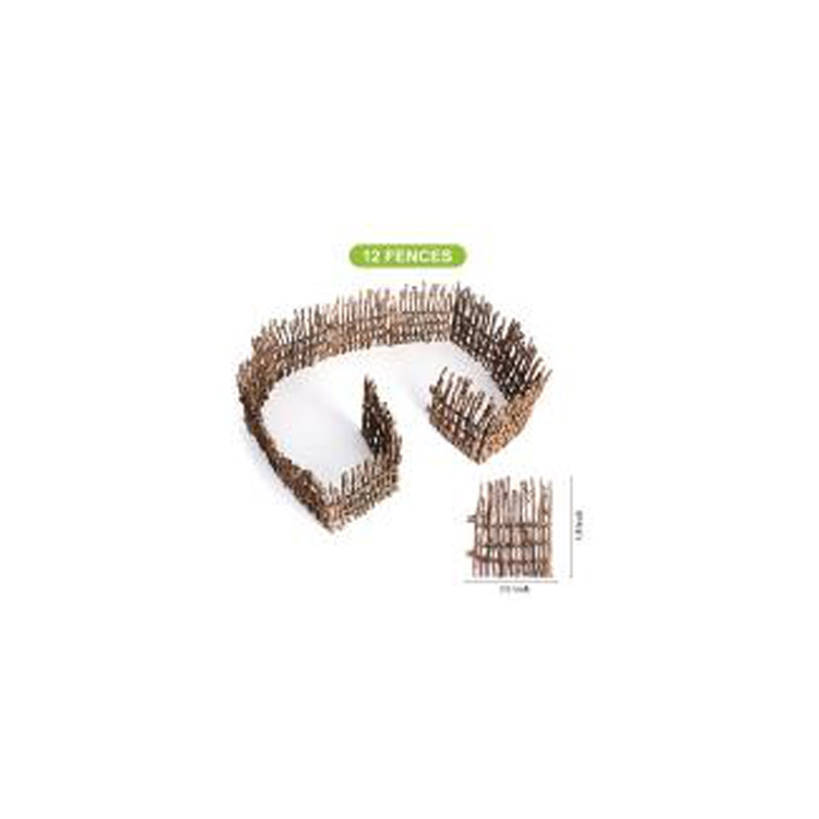 Picture of Cross-border Simulation Plant Doll Model Scene Ornaments DIY Farm House Workers Fence Stone Model Toys