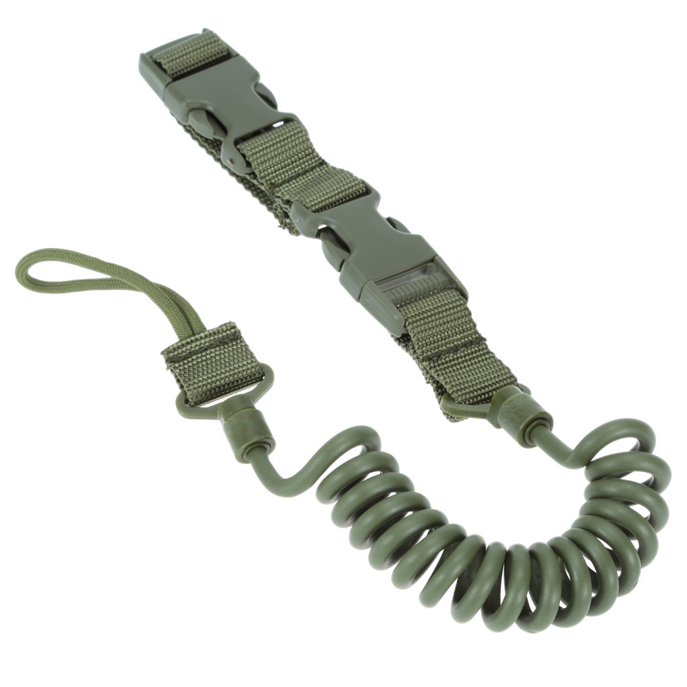 Picture of Multifunctional Tactical Spring Rope Quick Release Lanyard Safety Rope Outdoor Elastic Lanyard Strap