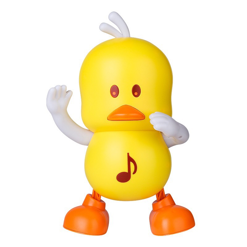 Picture of Electric dancing duckling with sound can move rabbit light walking singing panda dancing robot children's toys