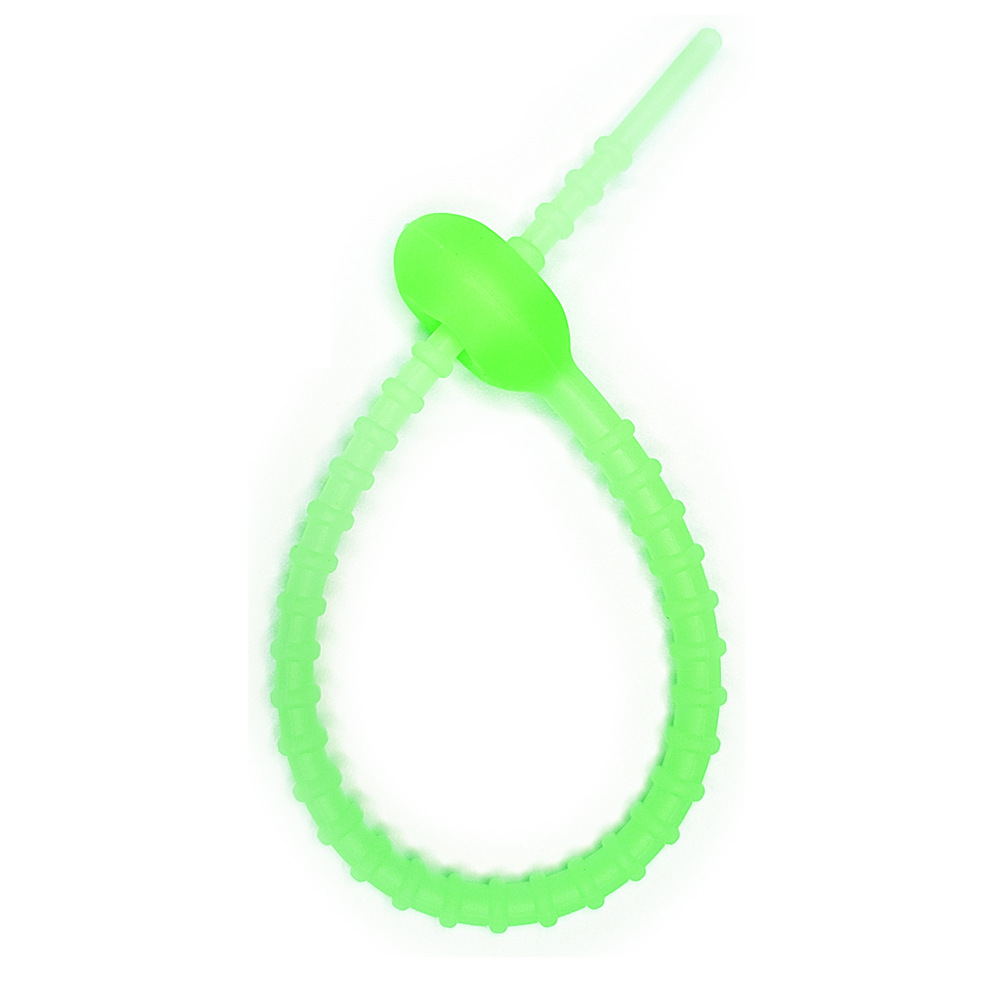Picture of 180mm color silicone cable tie jewelry pendant stationery multifunctional lanyard data cable storage finishing winder