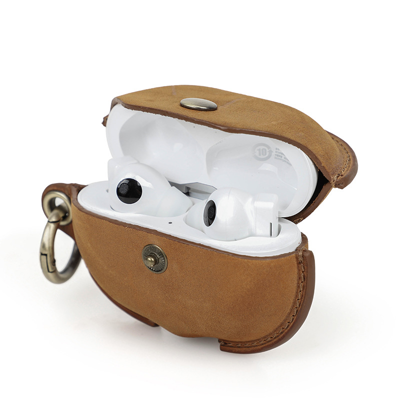 Picture of For Huawei freebuds pro protective cover crazy horse leather pro2/3 wireless bluetooth earphone set a generation of hair