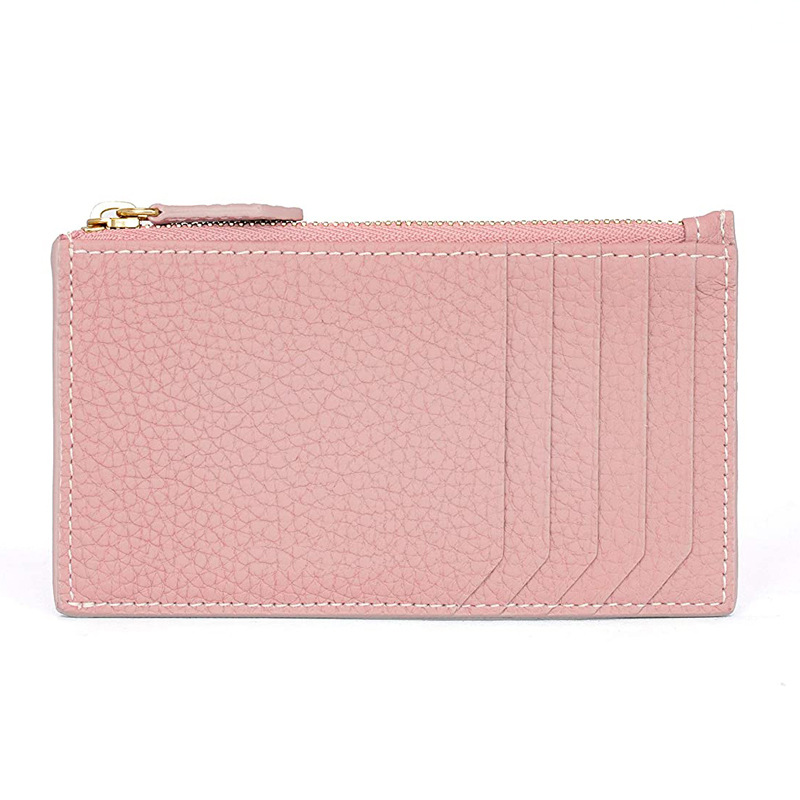 Picture of Japan Amazon Lotte New Women's Genuine Leather Ultra-thin Simple Card Bag Short Cowhide Coin Purse Small Card Set