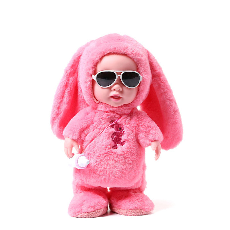 Picture of 1 Electric Stuffed Toy Baby Bottle Doll Can Sing, Walk, Talk and Learn Tongue Girls 1-3 Years Old Children's Educational Puzzle