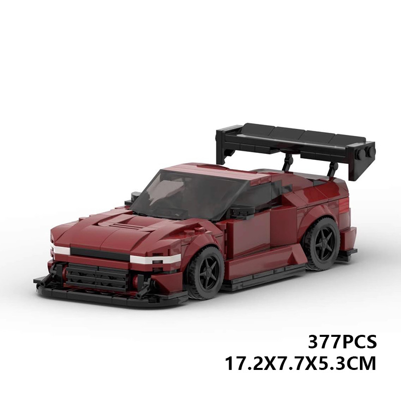 Picture of Creative Domestic Moc Compatible Lego Building Blocks Speed8 Grids Car Nissan 240Sx Silvia Educational Car Model