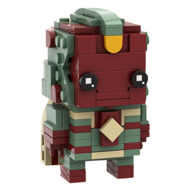 MOC Block Compatible with Lego Small Particle Set Wanda Vision Puzzle 79725 Square Head Toy