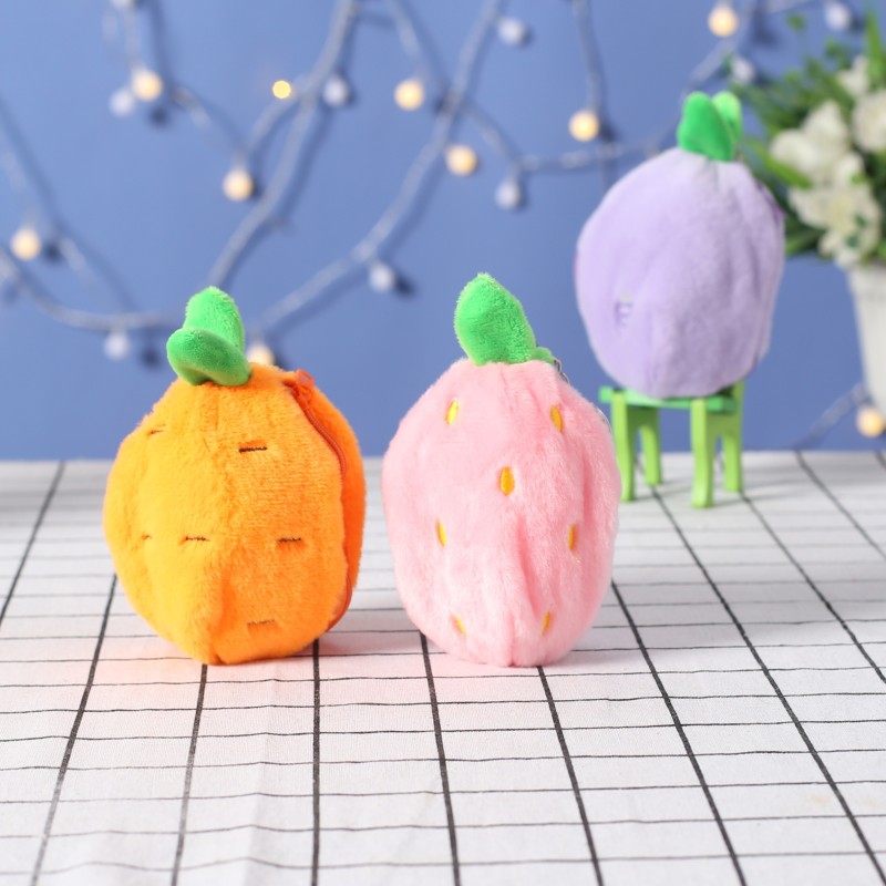 Picture of Net red cute fruit turned rabbit plush toy doll jade GUI dog bag bag hanging doll wholesale