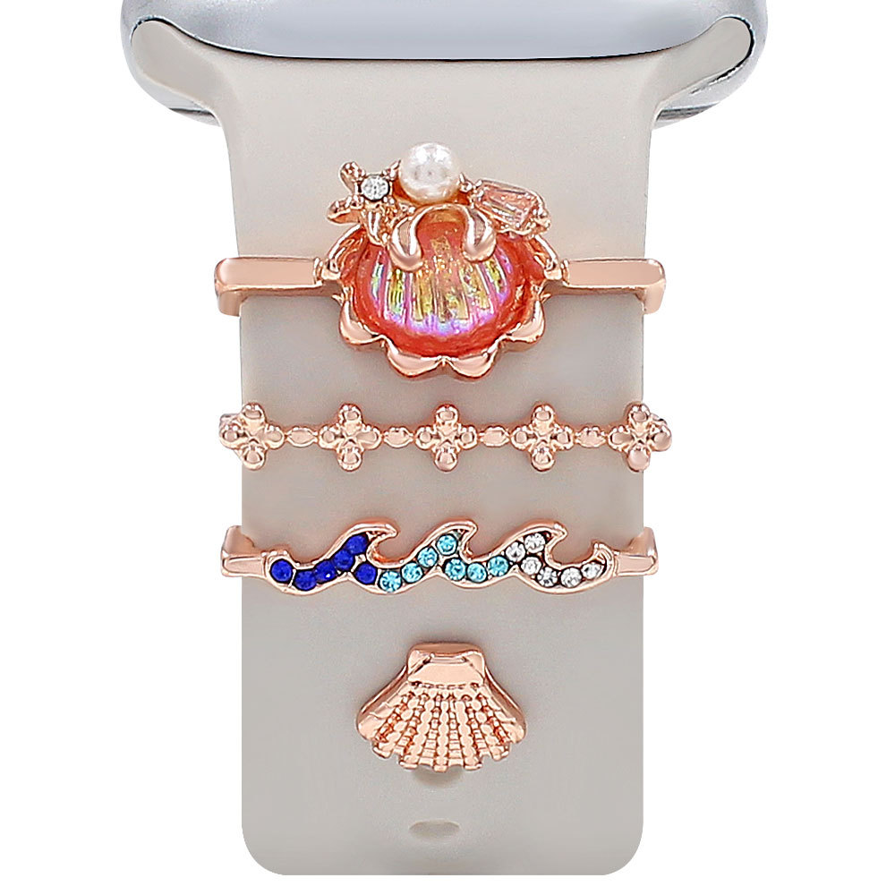 Picture of For Apple Watch Watch Watch Universal Silicone Strap Color Shell Decoration