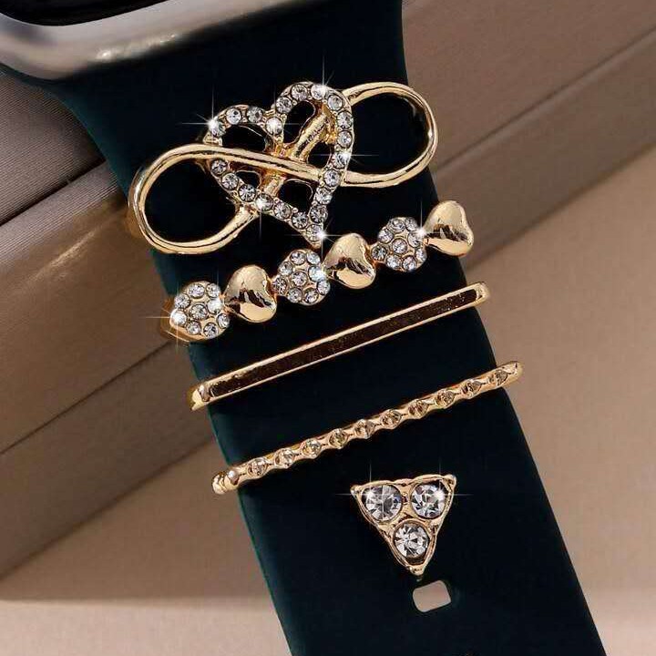 Picture of Suitable for Apple Watch Strap Decorative Ring Apple Watch Watch Universal Silicone Strap Decorative Ring Decorative Nail