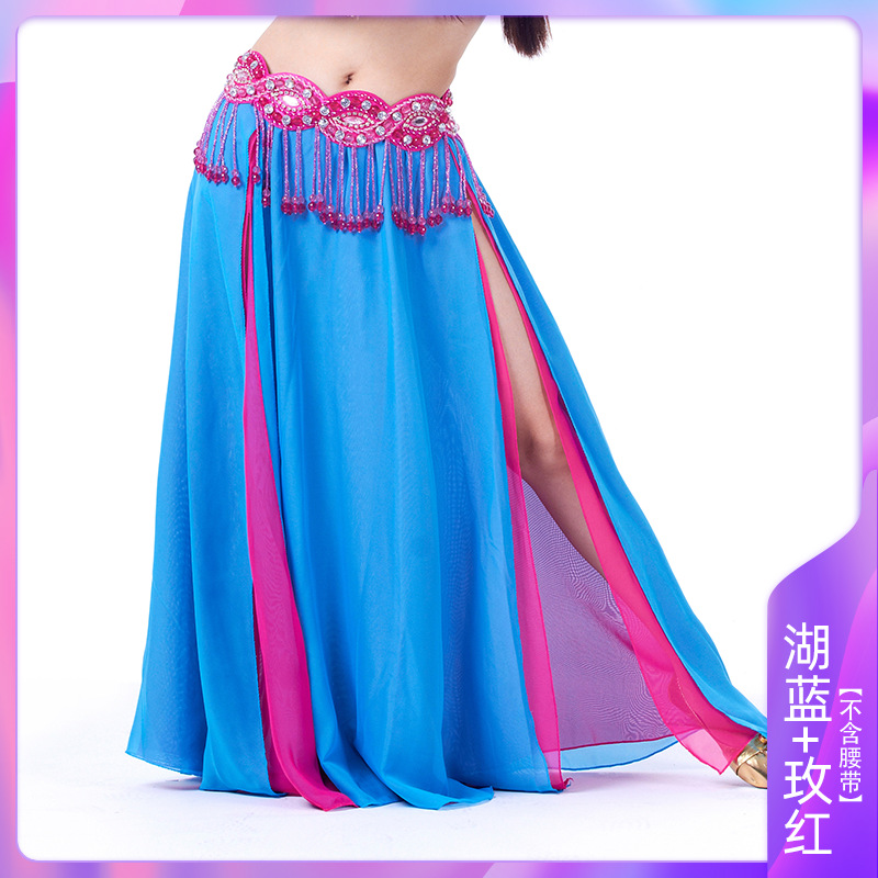 Picture of Double Split Chiffon Dress Belly Dance Sexy Dress Dance Dress Belly Dance Stage Performance Dress