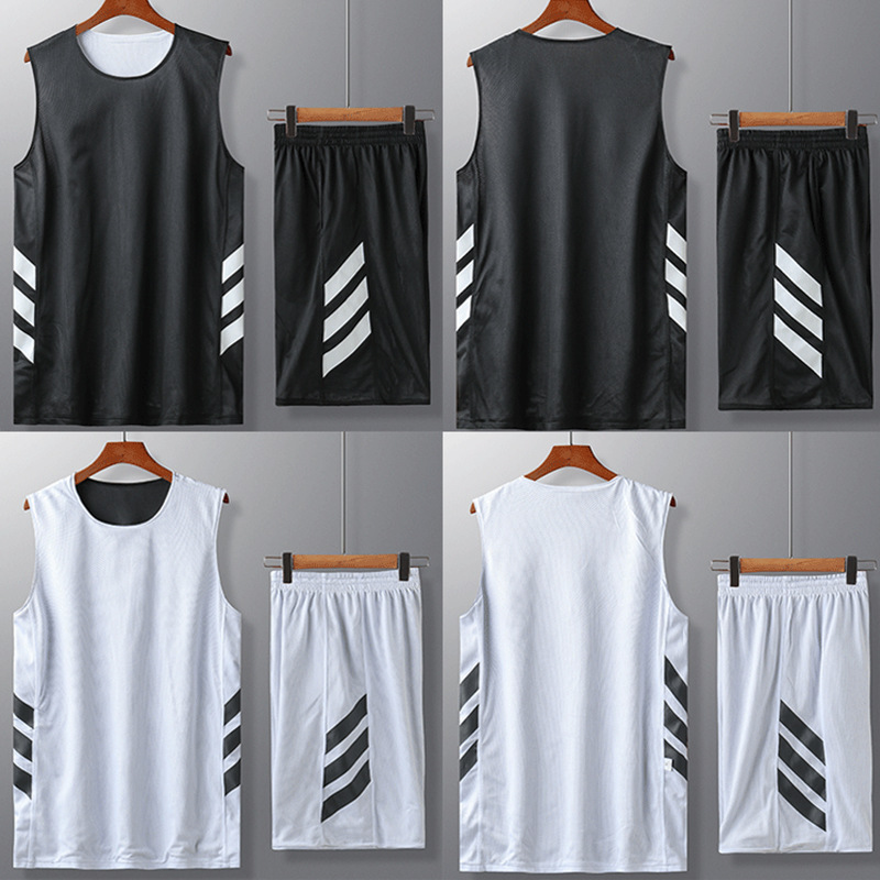 Picture of Double-sided Basketball Suit suit Men's Mesh Breathable Competition Suit Group Buying Children's Personalized Jersey Printing Printing