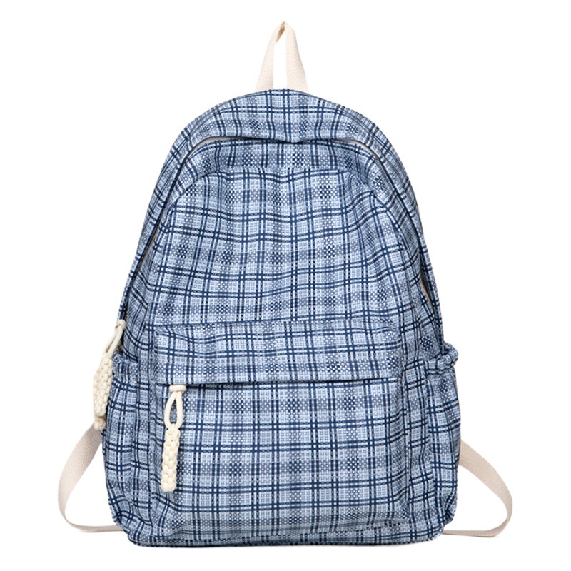 College style Plaid schoolbag new Ruiying artistic high-looking middle school student backpack casual large capacity backpack
