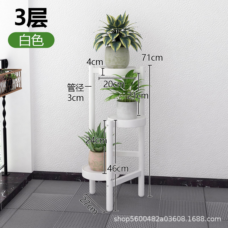 Picture of Amazon balcony flower rack indoor living room fleshy iron potted rack floor-to-floor multi-layer plant rack manufacturers wholesale