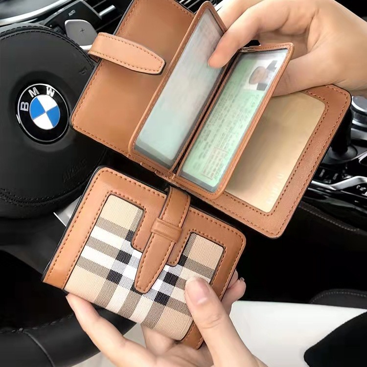 Motor vehicle driver's license leather case personalized creative female driver's license protective case driving license two-in-one high-end 2025 new style