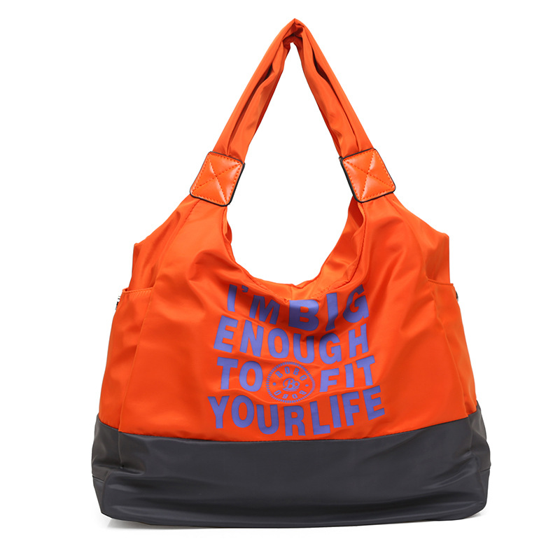 Fashionable Women's Handbag Lightweight Waterproof Nylon Cloth Bag Large Capacity Outdoor Shopping Commuter Bag All-match Shoulder Bag