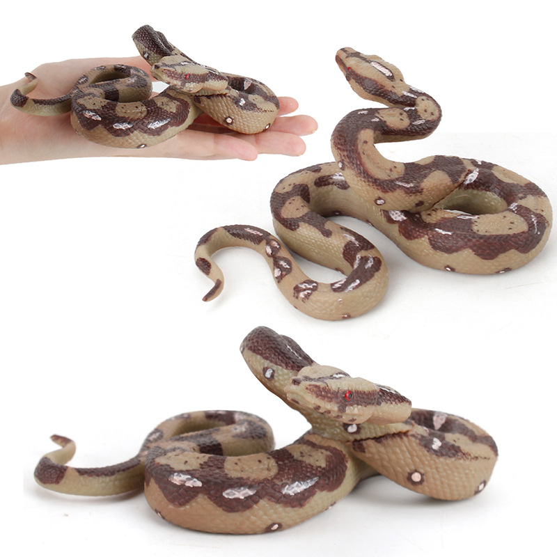 Picture of Foreign trade supply simulation boa constrictor static forest animal solid model Yier early education cognitive toys