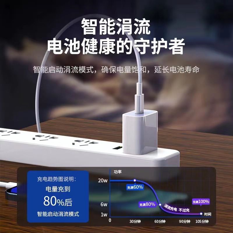 Picture of Applicable to Apple charger PD20W fast charging Phone6-16 universal charger original fast charging data cable