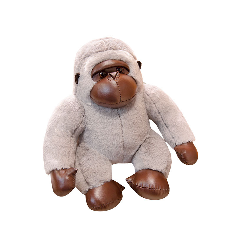Picture of New Foreign Trade White Hair Gorilla Doll Pillow Black King Kong Plush Toy Doll Boys and Girls Gift