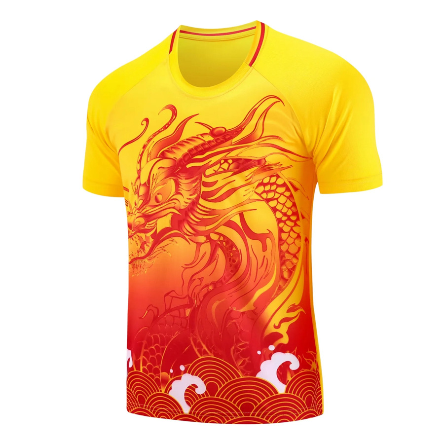 Picture of 2024 New Adult Short-sleeved Jersey Dragon Boat Festival Competition Suit Dragon Boat suit Village Competition Team Training