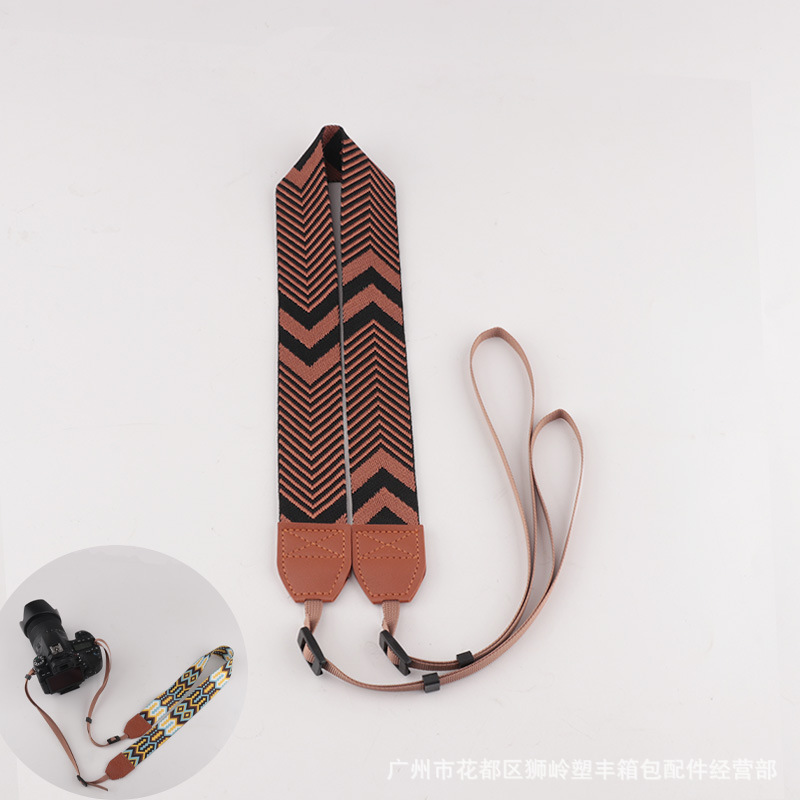 Picture of in stock Camera Shoulder Strap Decompression Camera Strap Hanging Neck Jacquard Camera Strap Various Types Universal Camera Strap