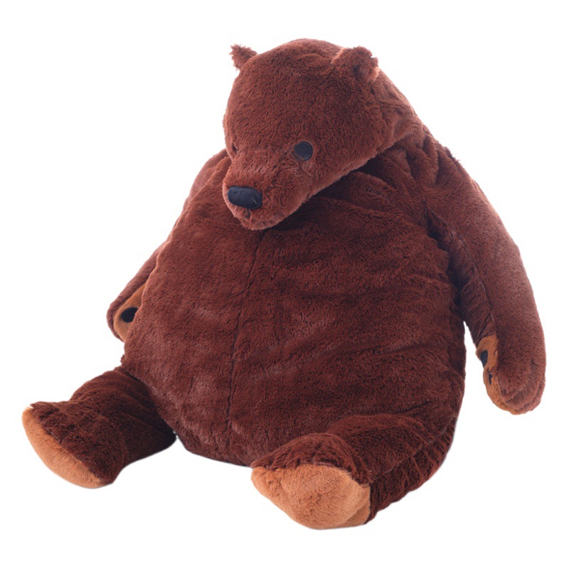 Ins Internet Celebrity's Same Style Iengcuig Bear Doll Big Brown Bear Plush Toy Doll Kidsren's Gift Dropshipping