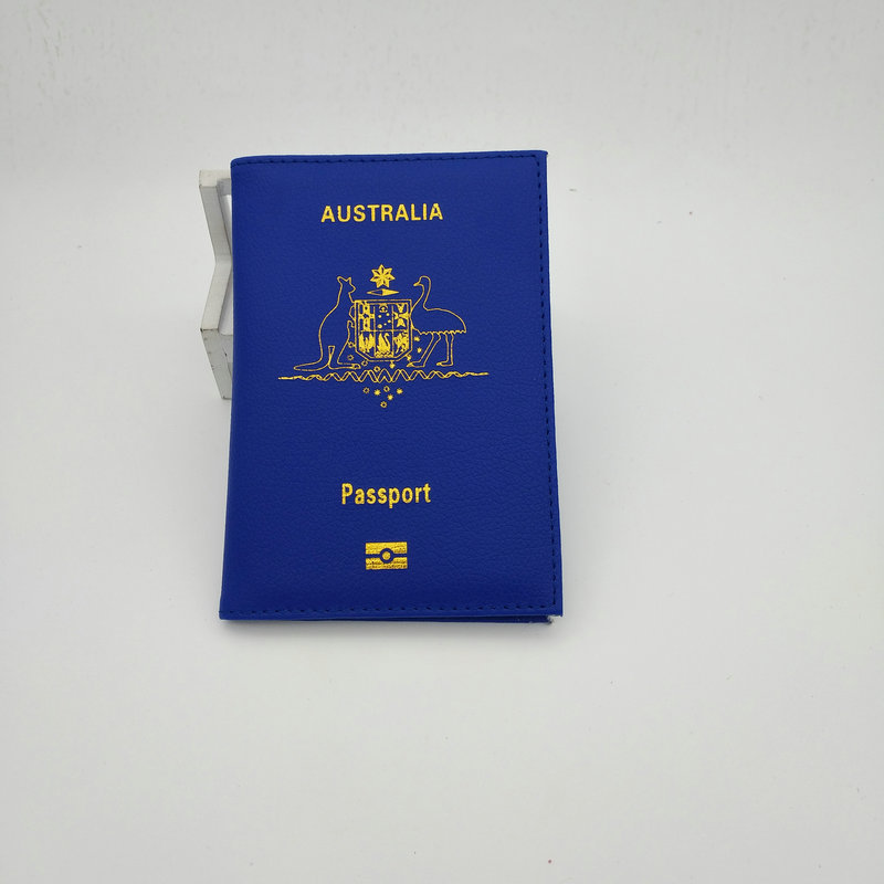 Picture of in stock Multicolor PU Leather Australian ID Holder Passport Holder Bi-Folding Open ID Passport Leather Holder Bag