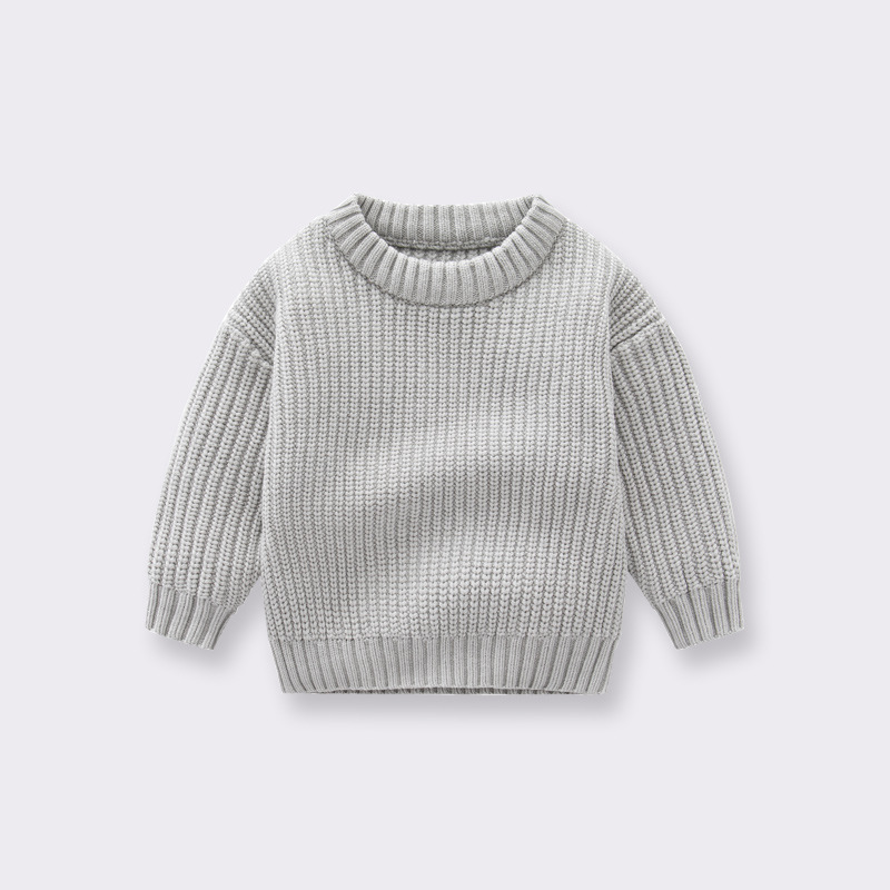 Picture of Baby Knitwear Loose Round Neck Girls and Boys Pullover 2024 Autumn and Winter Baby Knitwear Knitwear Children's Clothing