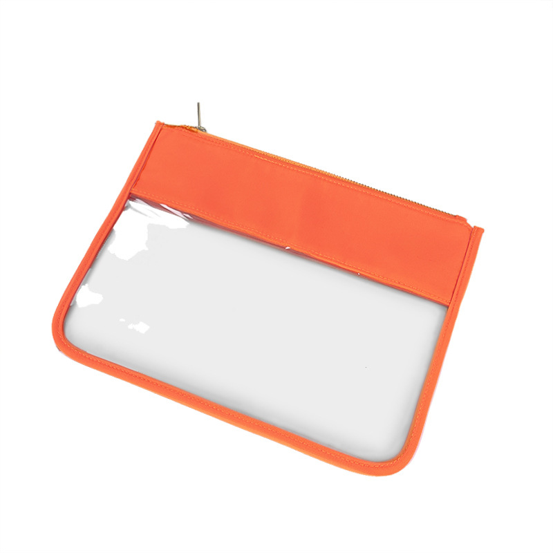 Picture of Simple PVC Transparent Shrunken Bag Waterproof Cosmetic Bag Beach Waterproof Mobile Phone Bag S/M Large Capacity Breathable Cosmetic Bag