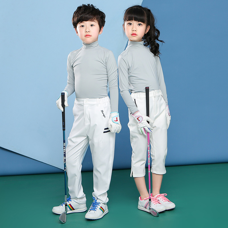Picture of TTYGJ golf sunscreen base coat for boys and girls Ice Silk cool feeling clothes summer children's clothing Long Sleeve T sleeve
