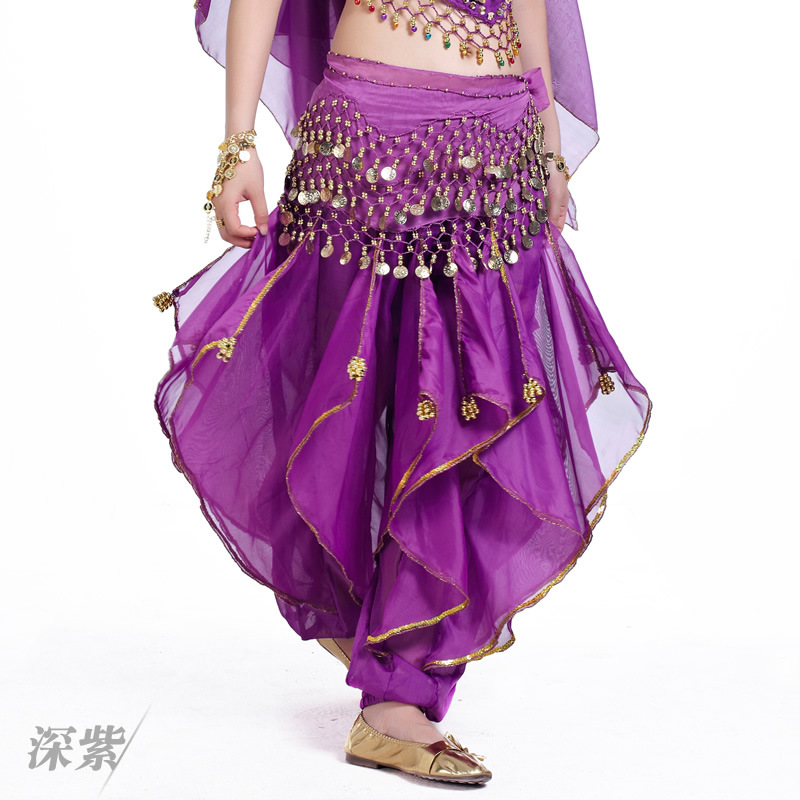Picture of Belly Dance Clothing Chiffon Lantern Pants Dance Performance Underwear Swivel Pants Halloween Decorative Pants Tribal Dance Pants
