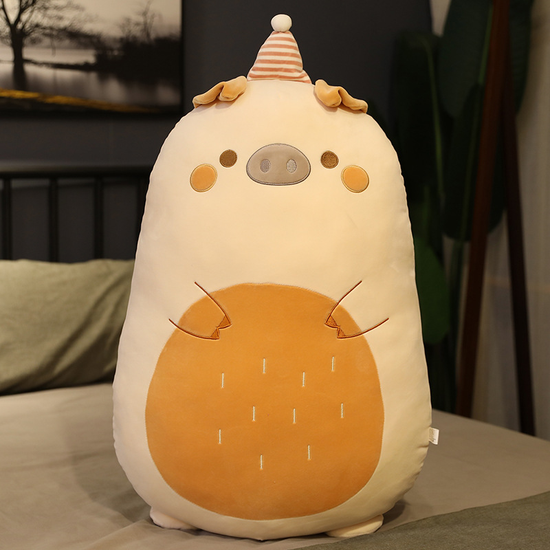 Picture of Cartoon Crown Animal Dinosaur Penguin Chubby Pillow Home Big Pillow Bear Plush Doll Message Vacuum
