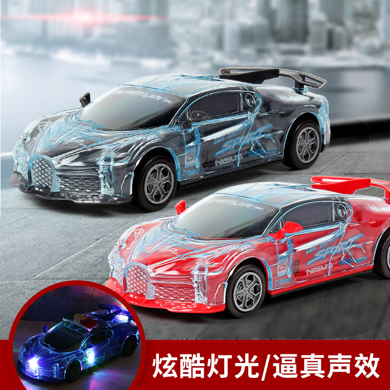Picture of Universal electric racing model toy car with 3D Music light little boy toy car stall hot sale