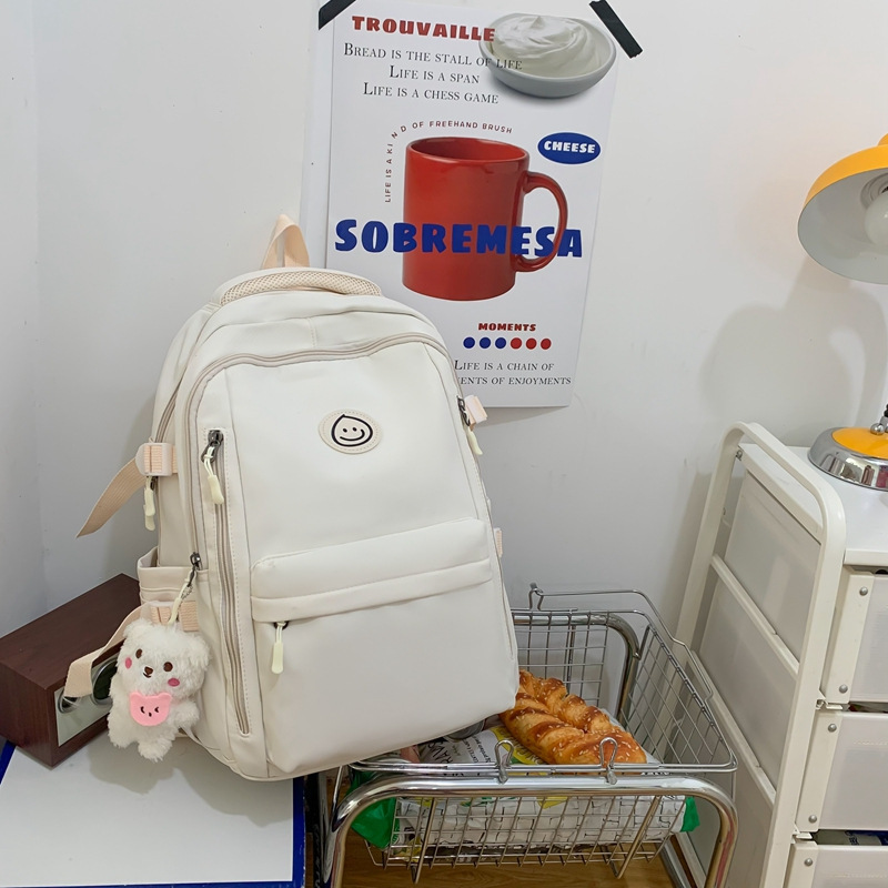 Picture of 2022 New Girls Junior High School Students Cute Japanese Printed Bear ins Backpack Large Capacity Commuter Backpack