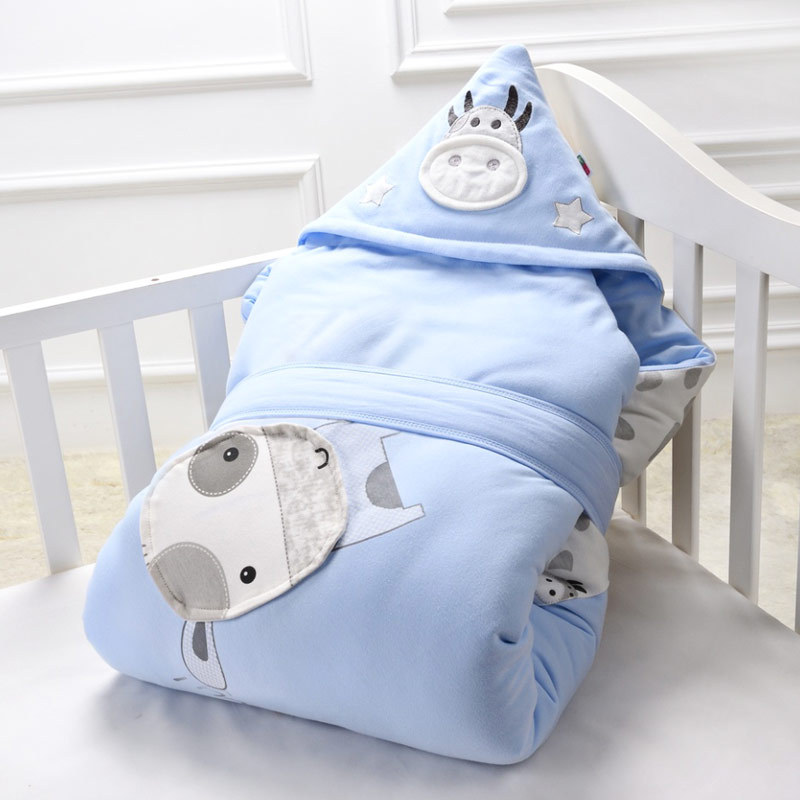 Picture of Factory direct supply of a generation of hair agent baby hugging quilt newborn bag autumn and winter cotton bolting blanket